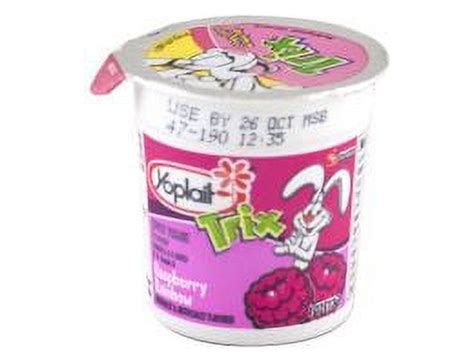 Yoplait Trix Raspberry Rainbow Yogurt 4 Ounce 48 Per Case