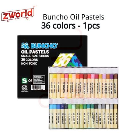 Buncho Oil Pastels Crayon Color 12 16 24 36 48 Color