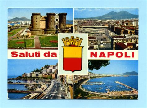 Cartolina Saluti Da Napoli Vedute Postcard Carte Postale Postkarte