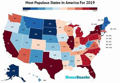 States America Populous Map Places Retire Rankings