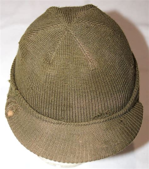 C118 Wwii M1941 Knit Wool Jeep Cap B And B Militaria