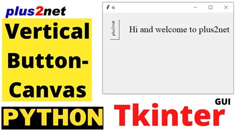 Tkinter Canvas As Button To Display Vertical Or Rotated Text With Mouse