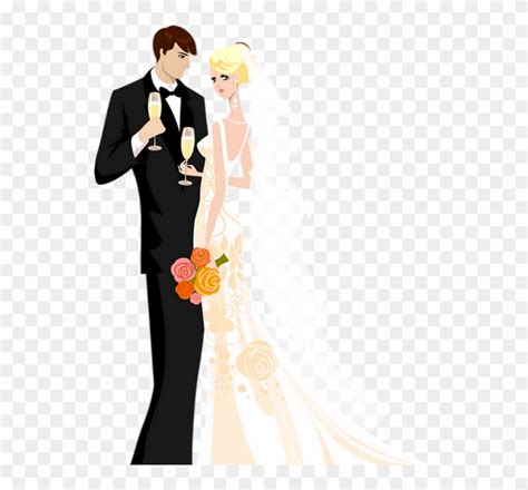 | view 1,000 wedding card illustration, images and graphics from +50,000 possibilities. Mariage, Mariés Png, Dessin, Couple - Wedding Card ...