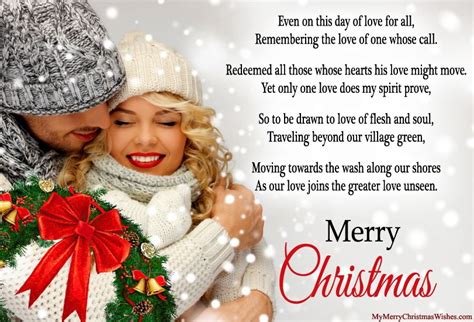Most Romantic Christmas Love Poems For Him With Lovely Image