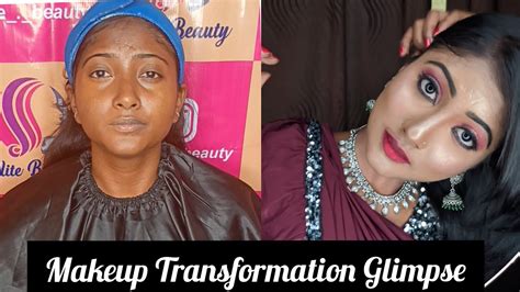 Makeup Transformation Gorgeous Dusky Skin Party Look Done By Elite