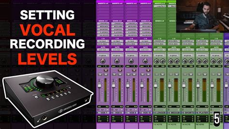 How To Set Levels For Recording Vocals Youtube