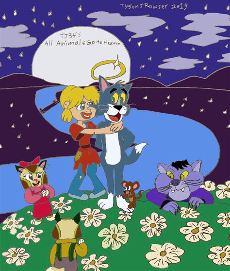 Toonfanjoeys All Animals Go To Heaven Colored By Rowserlotstudios1993