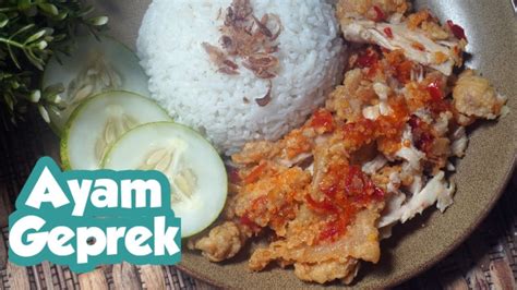 This unique snack uses chicken that is coated with super crunchy flour. Resep Ayam Geprek Crispy Pedas Mantab - YouTube