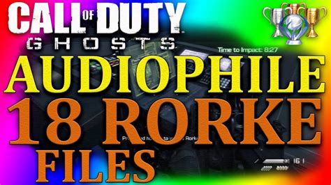 Call Of Duty Ghosts Audiophile All Rorke File Locations Youtube