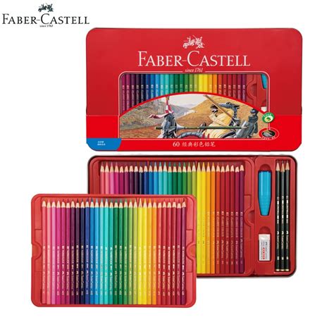 Faber Castell Classics Oily Colored Pencils Knight Tin Set With