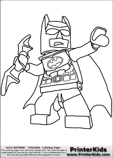 Lego Batman Lokehansen Printable Coloring Sheet(12094) Avengers