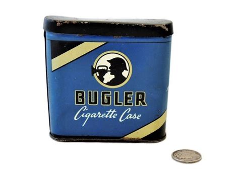 Vintage Bugler Cigarette Case Or Tin Etsy