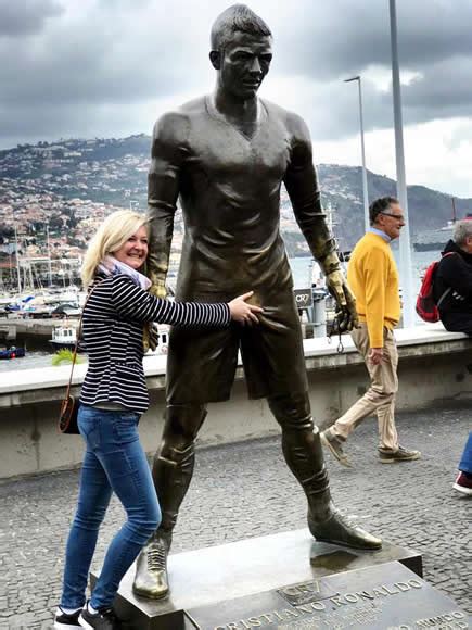 Looked around but didn't see anything about that. Cristiano Ronaldo statue has buffed crotch after being ...