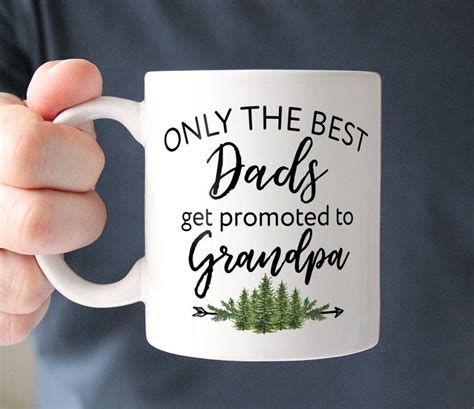 Promoted To Grandpa Coffee Mug New Grandpa T For Grandpa Etsy