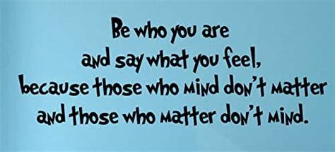Dr Seuss Vinyl Wall Decals Be Who You Are And Say What