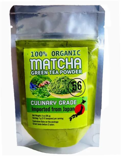 Organic Matcha Green Tea Powder Authentic Japanese Tencha Culinary