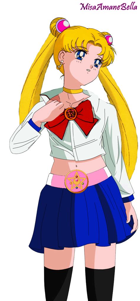 Usagi Tsukino School Render Sexy By Misaamanebella On Deviantart