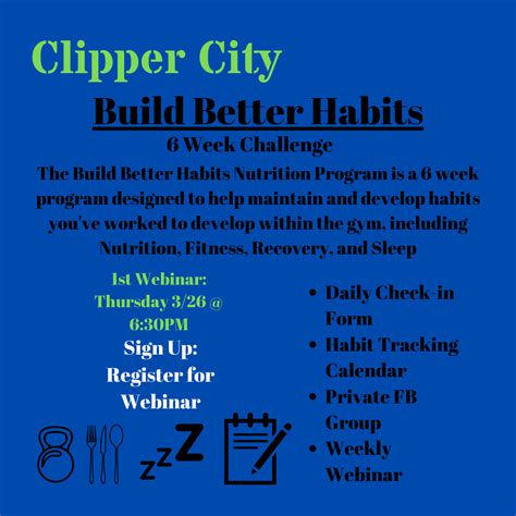 Clipper City Build Better Habits Clipper City Fitness