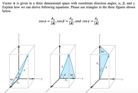 Solved Vector A Is Given In A Three Dimensional Space With