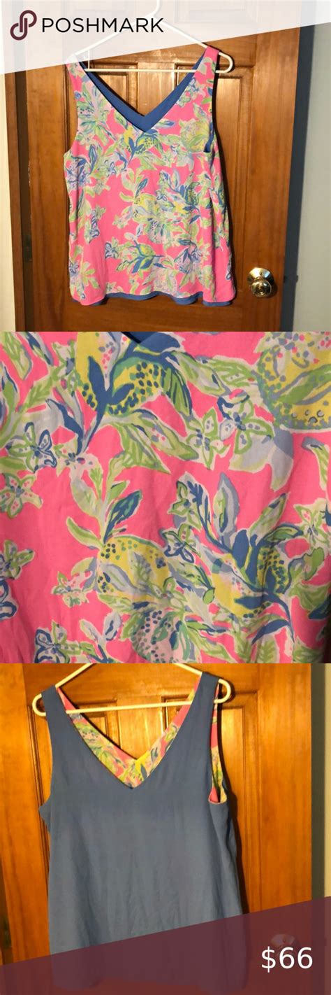 Nwot Lilly Pulitzer Florin Reversible Tank Clothes Design Lilly