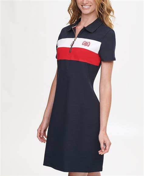 Tommy Hilfiger Colorblocked Polo Dress Created For Macy S Macy S