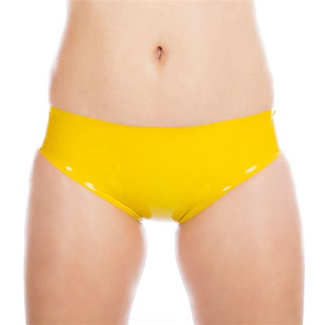 rubberfashion sexy latex briefs short rubber pants latexslip latex lingerie pants for women