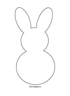 It includes floppy bunny ears and straight bunny ears. easter bunny template - Google Search | Silhouette ...