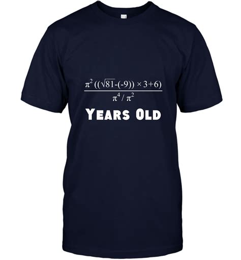60 Years Old Algebra Equation Funny 60th Birthday Math Shirt T Shirt