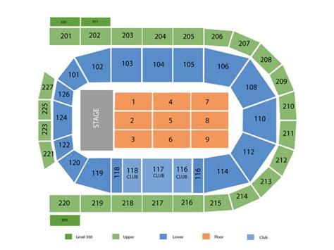 Concert Mohegan Sun Arena Map