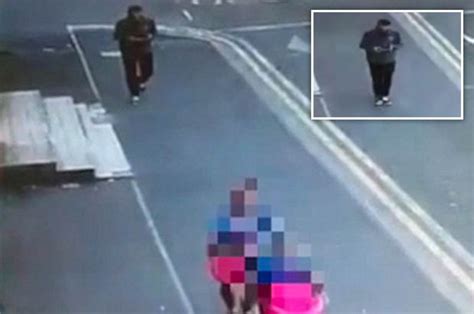 Chilling Cctv Shows Sex Attack Suspect Moments Before Attacking Young