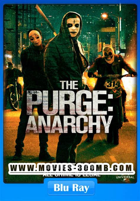 A couple are driving home when their car breaks down just as the purge commences. The Purge 2 Anarchy 2014 Dual Audio 300mb BRRip 480p