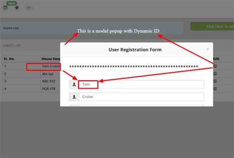 For Editing Data In Modal Popup With Dynamic Id Passing Web Preparations