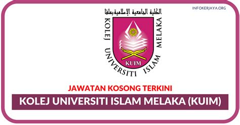 Jawatan kosong kerajaan & swasta 2017 | part time job 2017. Jawatan Kosong Terkini Kolej Universiti Islam melaka (KUIM ...