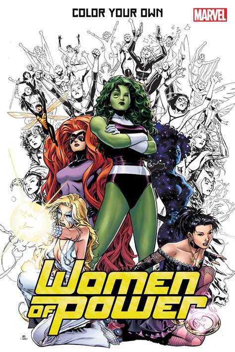 We also have female superheroes coloring pages or superheroine coloring pages. Marvel Adult Coloring Books 2nd Wave... ~ What'cha Reading?