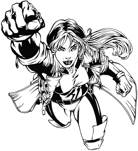How To Draw Rogue From Marvels X Men Superhero Team Drawing Tutorial