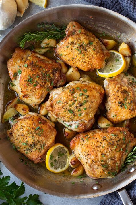 Roasted Chicken Thighs With Garlic Cooking Classy French Chicken