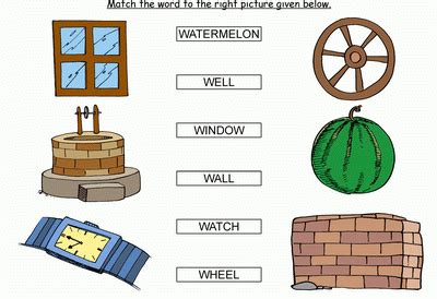 Match the words starting with w