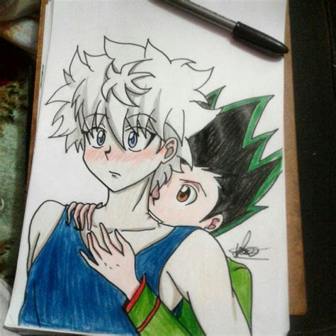 Killugon ♡ Killua Gon Killugon Gonkillu Yaoi Drawing Desenho