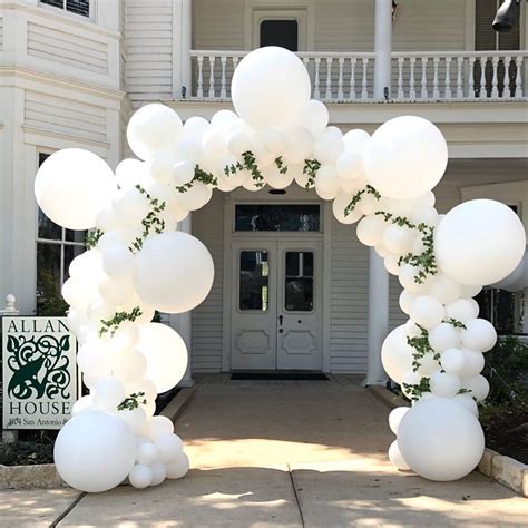 Let Me Help Make Your Wedding Entrance White Bubble Balloon Arch Click For Video Wedding