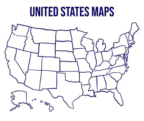 Usa Printable Map