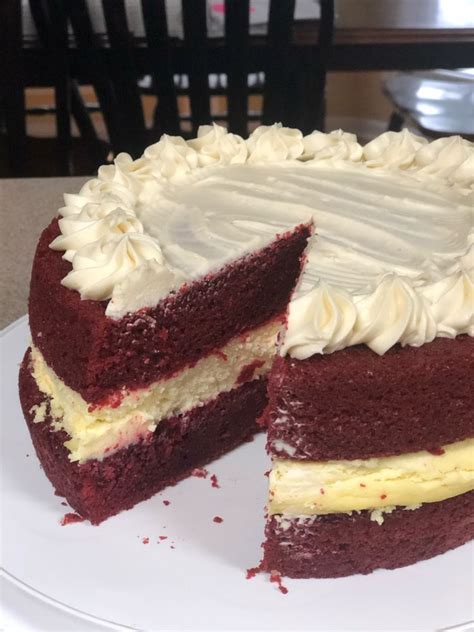 I love both red velvet cake and cheesecake. Homemade Red Velvet Cheesecake Recipe