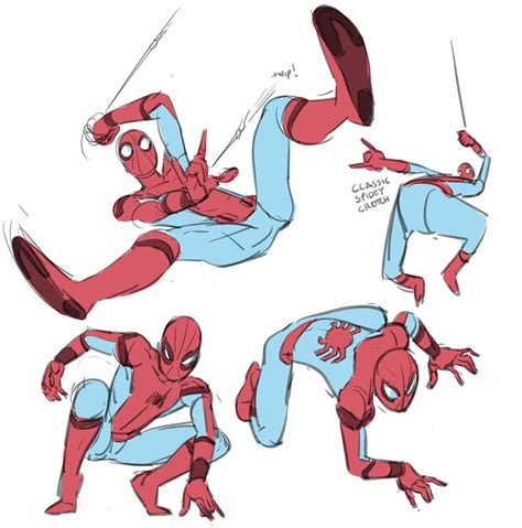Character Designer On Steven Universe Also I Climb Stuff Spiderman Drawing Spiderman Poses