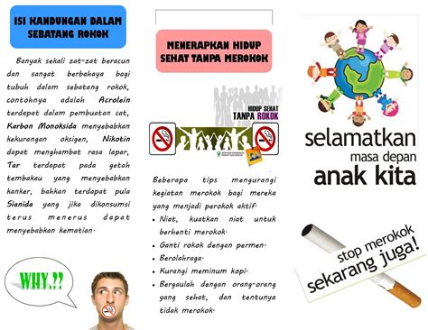 Satuan Acara Penyuluhan PHBS Tidak Merokok di Dalam Rumah: Leaflet SAP