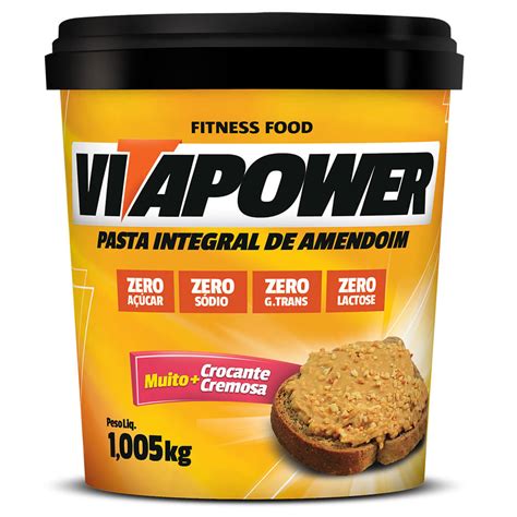 Pasta De Amendoim Integral Crocante 1kg VitaPower Meu Mundo Fit