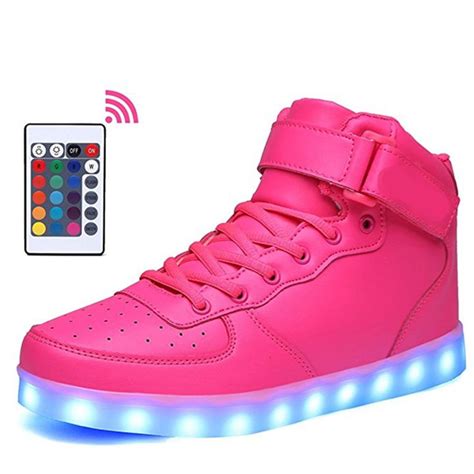 2017 New Style Remote Control Led Shoes Men Light Up Shoes Male High
