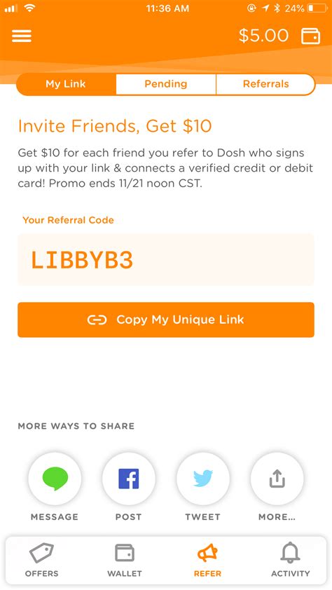 You only need to add your credit or debit card number to the app. Download the Dosh app and link your card. You'll get $5 ...