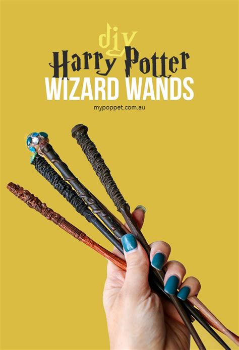 Diy Harry Potter Wands For Little Wizards My Poppet Makes