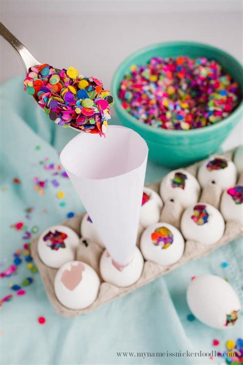 My Name Is Snickerdoodle How To Make Fun Confetti Eggs For Easter