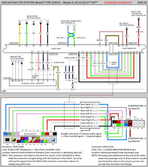 M wiring diagram provides electrical schematics as well as component location for the entire electrical 2014-2018* Mazda 6 (and 2014-2016 Mazda 3) w/BOSE Full ...