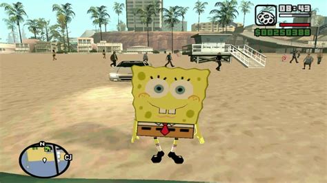 Gta San Andreas Spongebob Skin Youtube